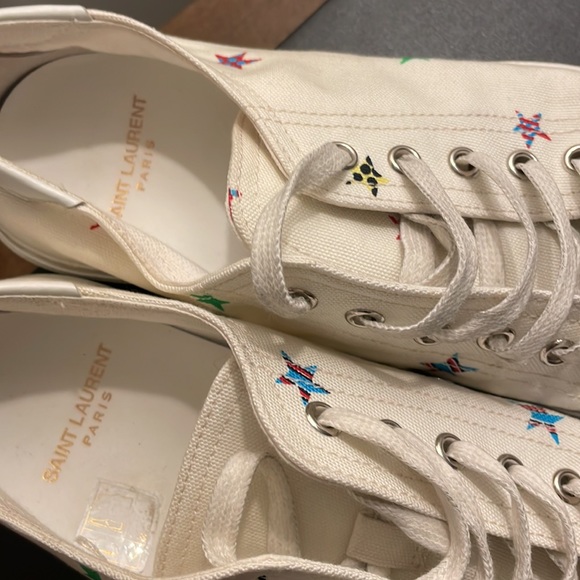 Saint Laurent Bedford Sneakers with Star Print - Picture 4 of 5